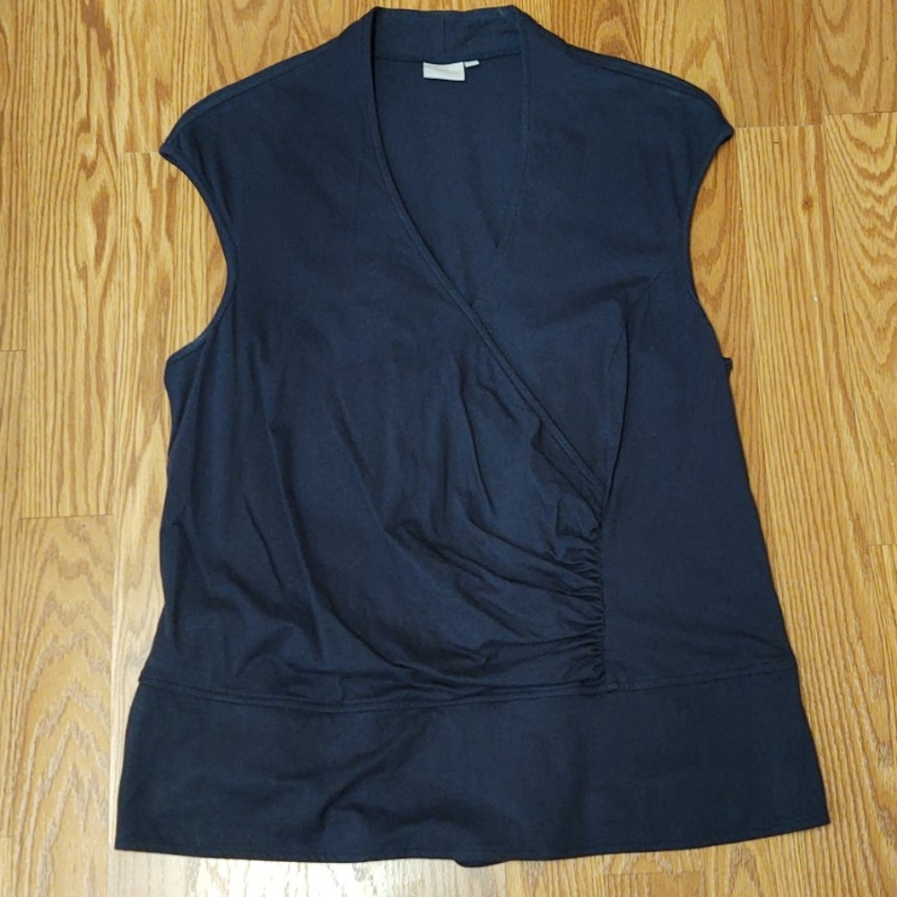 eShakti Navy Blue Top, 2x/22w, EUC